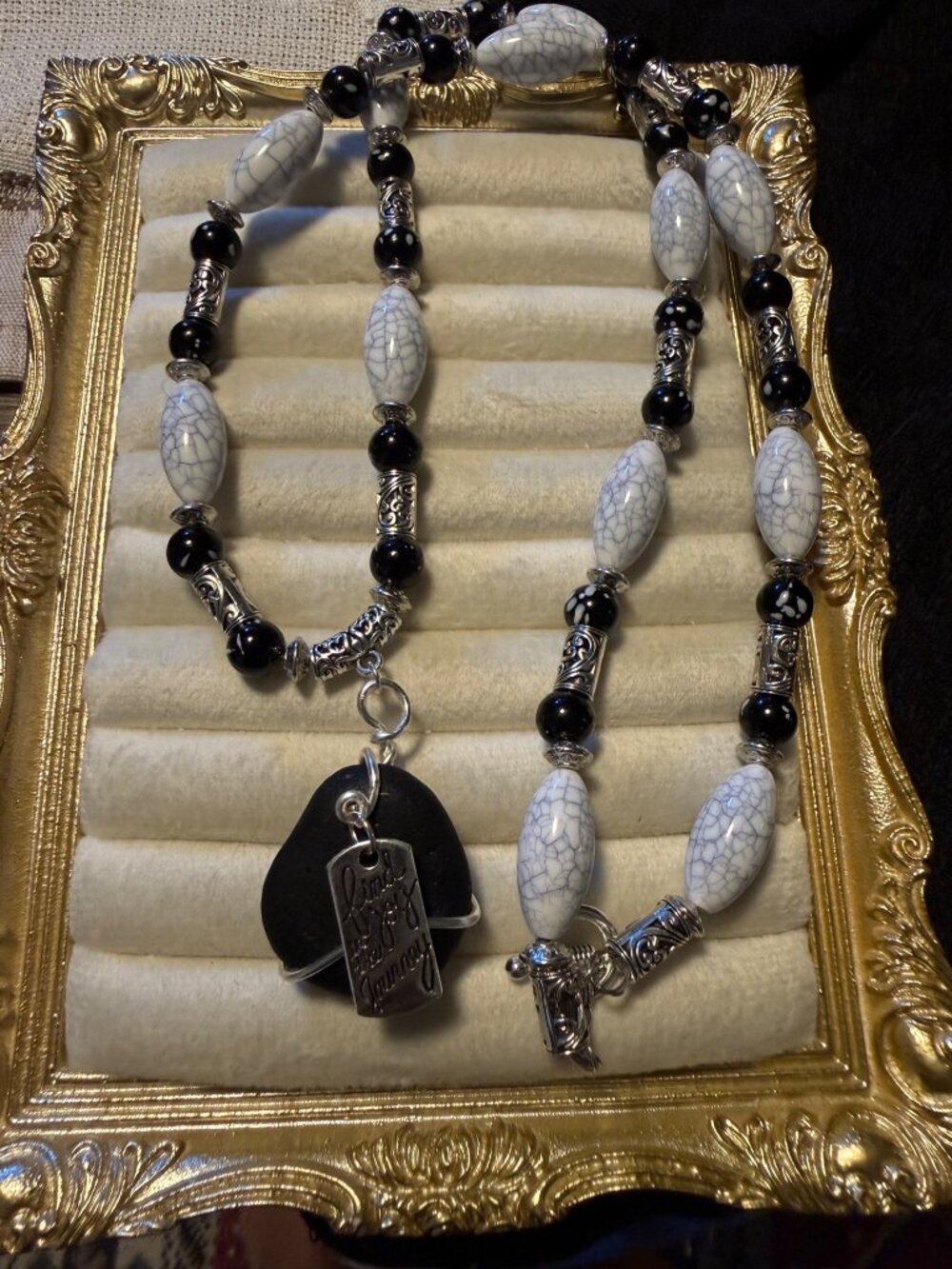 Find Joy in the Journey – Rare Seaham Pirate Glass Statement Necklace